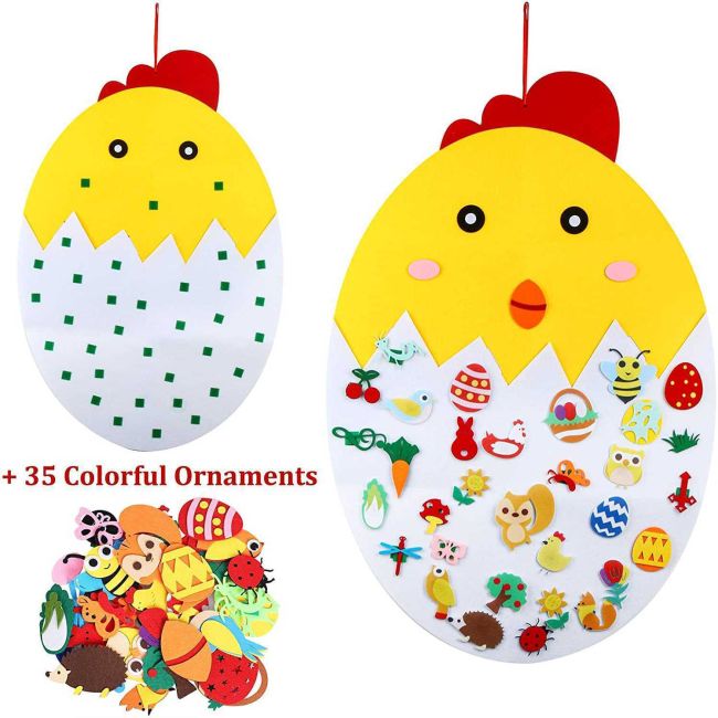 Puisor din fetru cu 35 decoratiuni, 91x61 cm Bambinice BN050 BBJBN050_Initiala