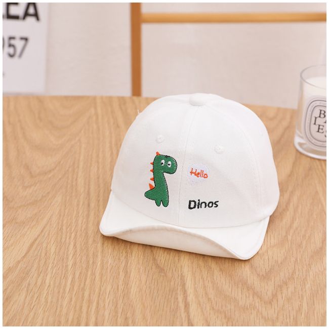 Sapca alba cu cozoroc moale - Hello Dinos MDQM04-1-pa02