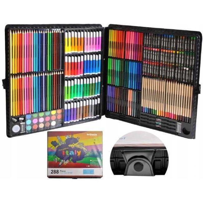 Set pentru pictura 288 piese cu geanta inclusa Iso Trade MY17833 BBJMY17833_Negru
