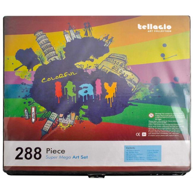 Set pentru pictura 288 piese cu geanta inclusa Iso Trade MY17833 BBJMY17833_Negru