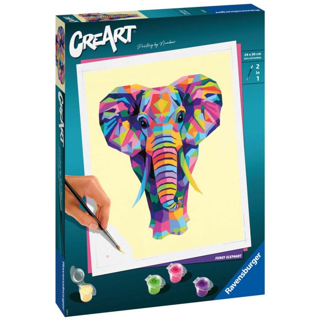 Pictura Pe Numere - Elefant ARTRVSPBN28995