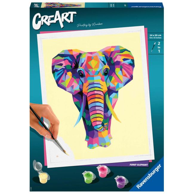 Pictura Pe Numere - Elefant ARTRVSPBN28995
