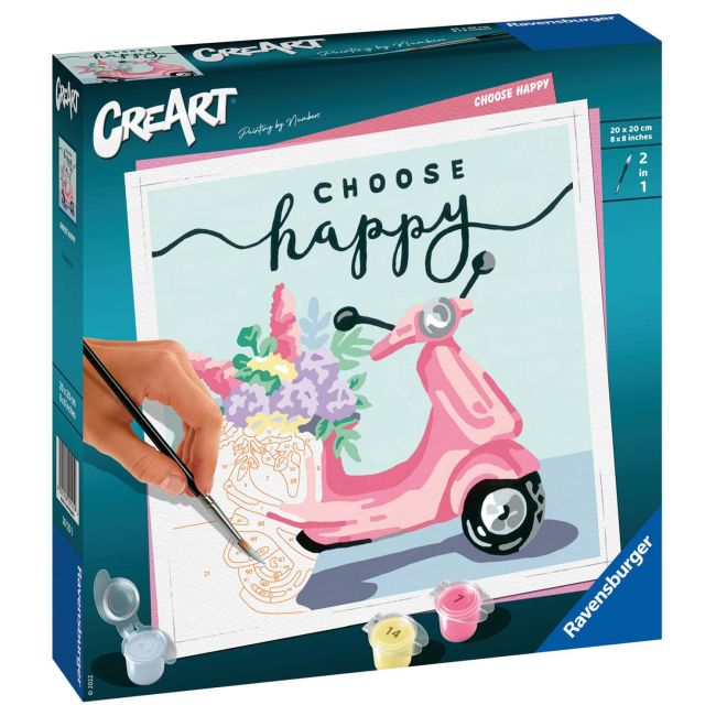 Pictura Pe Numere - Scuter Choose Happy ARTRVSPBN20125