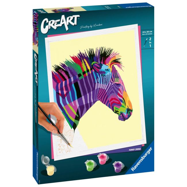 Pictura Pe Numere - Zebra ARTRVSPBN28994