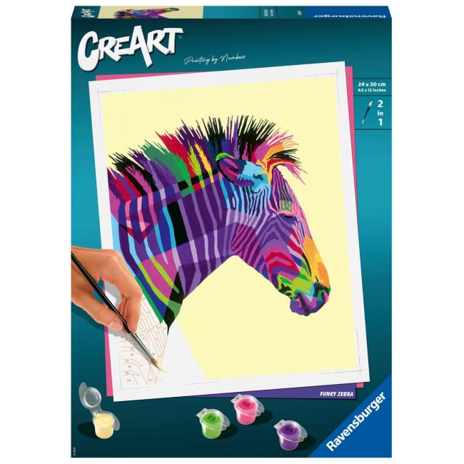 Pictura Pe Numere - Zebra ARTRVSPBN28994