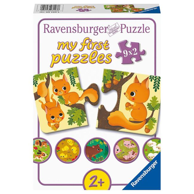 Puzzle Animale Si Puiutii Lor, 9X2 Piese ARTRVSPC03123