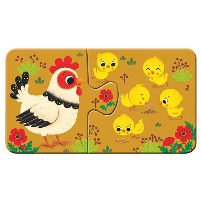 Puzzle Animale Si Puiutii Lor, 9X2 Piese ARTRVSPC03123