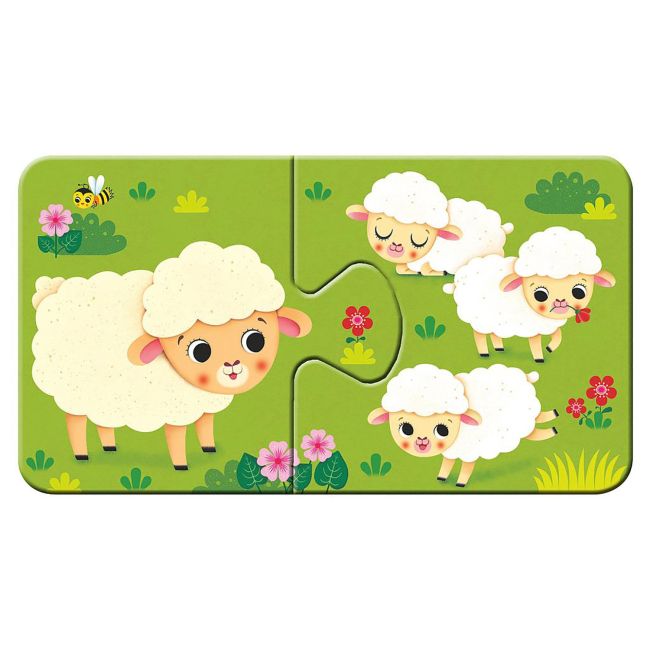 Puzzle Animale Si Puiutii Lor, 9X2 Piese ARTRVSPC03123
