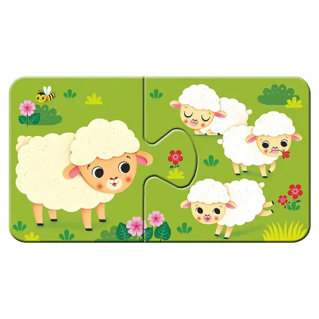 Puzzle Animale Si Puiutii Lor, 9X2 Piese ARTRVSPC03123