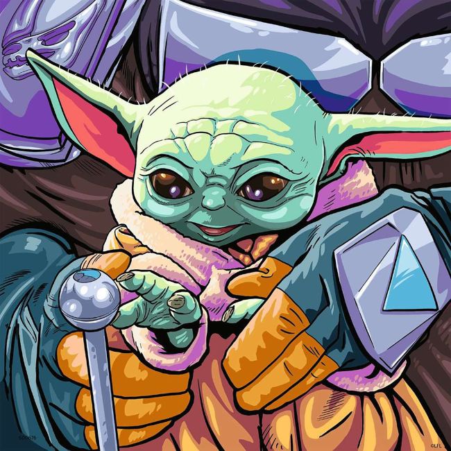 Puzzle Baby Yoda, 3X49 Piese ARTRVSPC05241