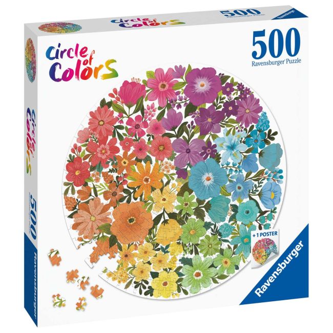 Puzzle Cerc Flori, 500 Piese ARTRVSPA17167