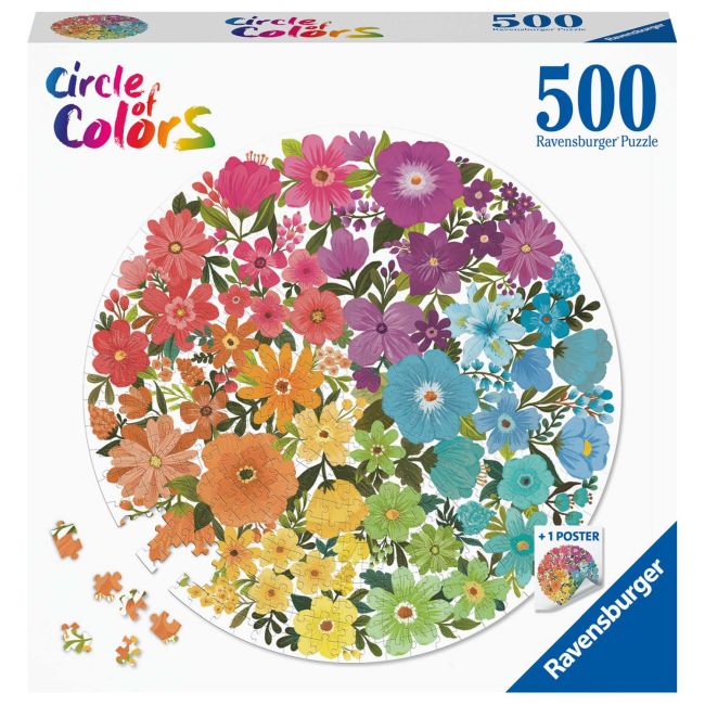 Puzzle Cerc Flori, 500 Piese ARTRVSPA17167