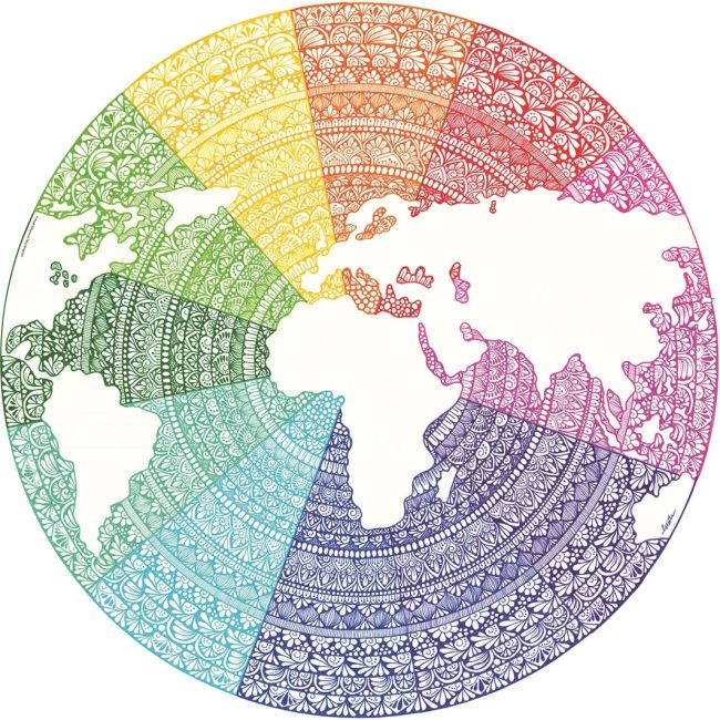 Puzzle Cerc Mandala, 500 Piese ARTRVSPA17168