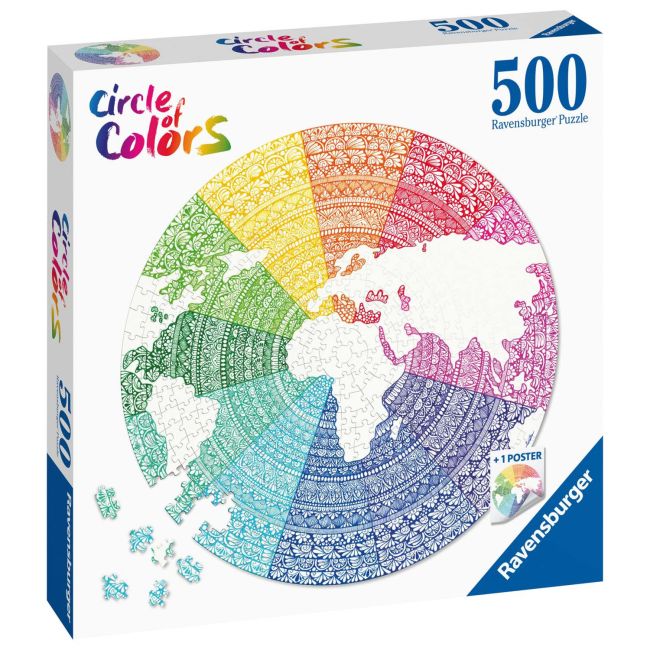 Puzzle Cerc Mandala, 500 Piese ARTRVSPA17168