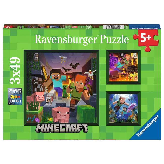 Puzzle Minecraft, 3X49 Piese ARTRVSPC05621