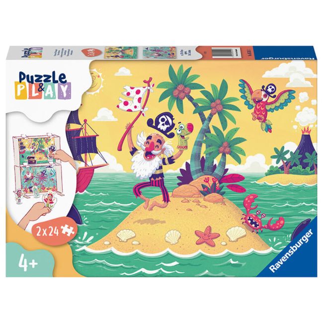 Puzzle Si Joc Aventura Piratilor, 2X24 Piese ARTRVSPC05591