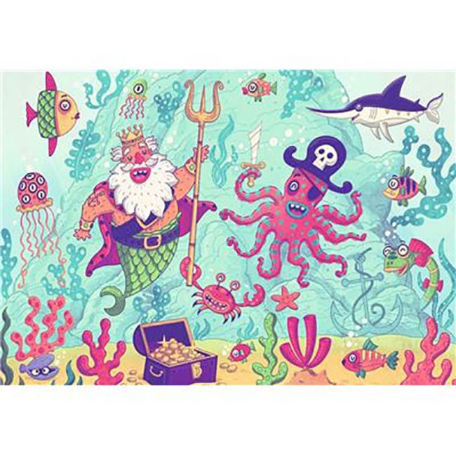 Puzzle Si Joc Aventura Piratilor, 2X24 Piese ARTRVSPC05591