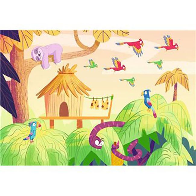 Puzzle Si Joc Expeditie In Jungla, 2X24 Piese ARTRVSPC05593