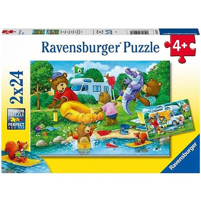 Puzzle Ursi In Camping, 2X24 Piese ARTRVSPC05247