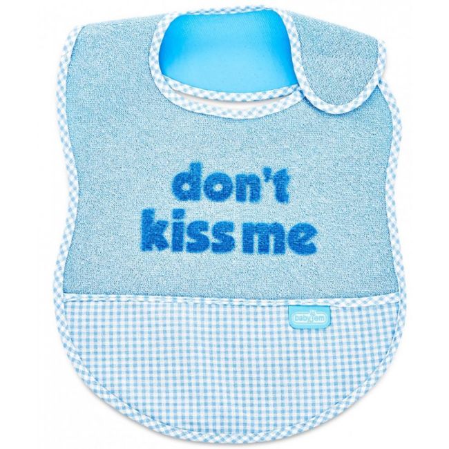 Baveta BabyJem din bumbac Dont Kiss Me (Culoare: Galben) JEMbj_0322