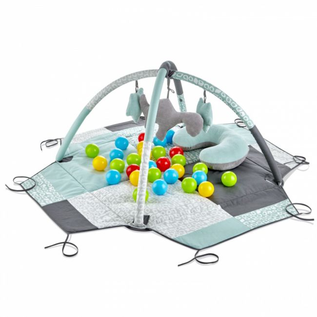 Centru de joaca cu bile BabyJem Toy Ball Play Mat (Culoare: Verde) JEMbj_6901
