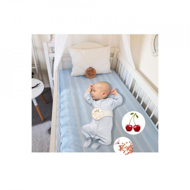 Centura anticolici cu samburi de cirese Sleepy Cloud (Culoare: Ecru) JEMbj_4293