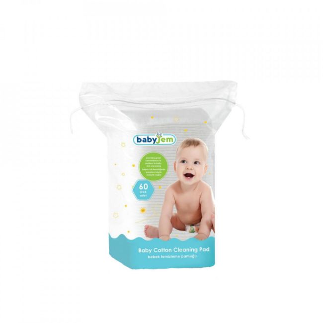 Dischete din bumbac 60 buc BabyJem Cleaning Pad JEMbj_461