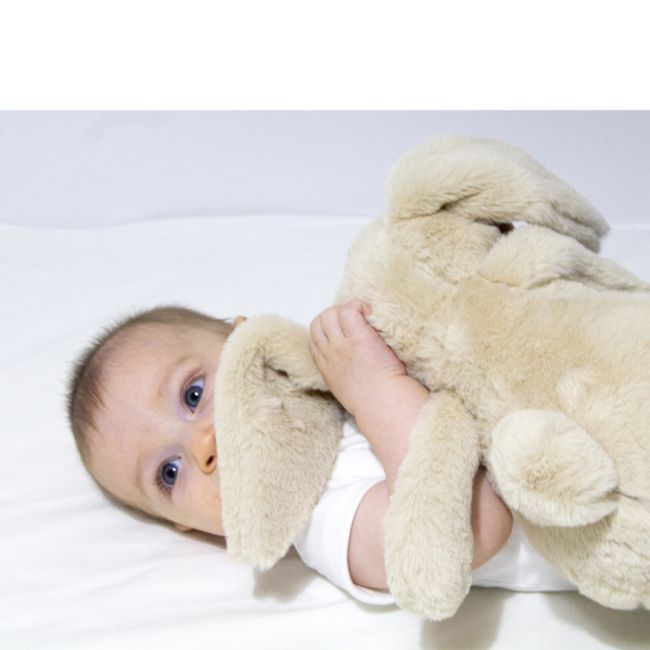 Jucarie din plus pentru copii BabyJem Sleeping Mate Small Bunny (Culoare: Crem) JEMbj_6622