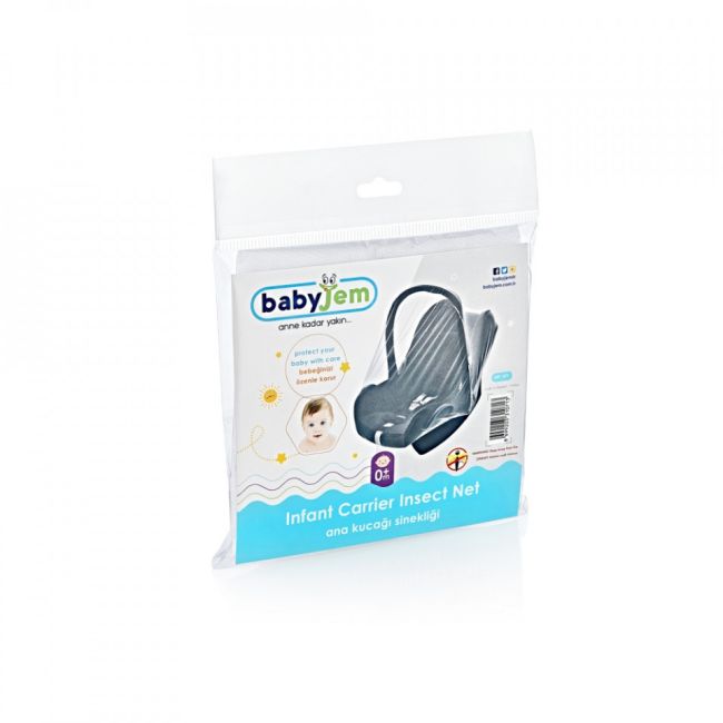 Plasa impotriva insectelor pentru scaun auto 0-13 kg BabyJem (Culoare: Alb) JEMbj_0712
