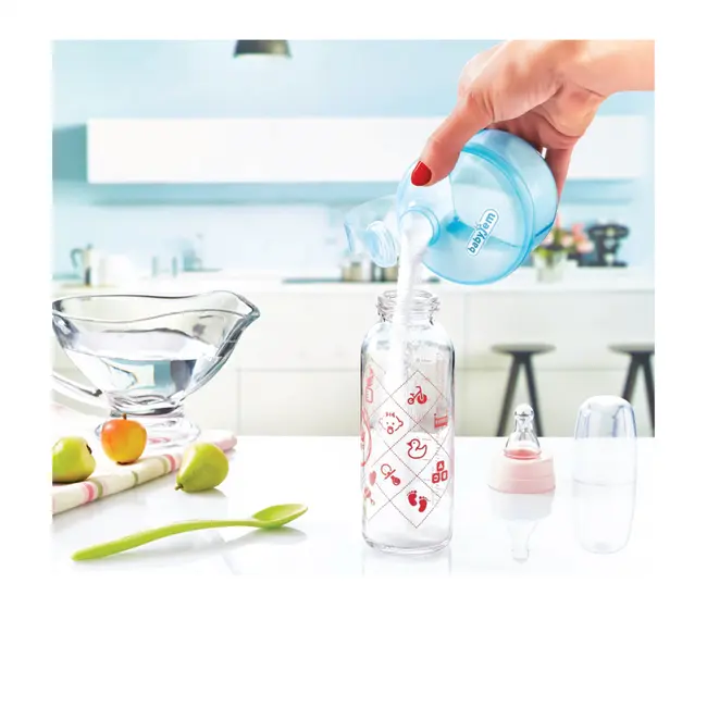 Recipient BabyJem pentru lapte praf cu 3 compartimente Practic (Culoare: Alb) JEMbj_4962