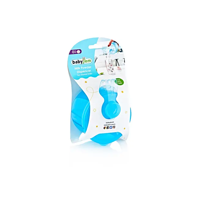 Recipient BabyJem pentru lapte praf cu 3 compartimente Practic (Culoare: Roz) JEMbj_4961