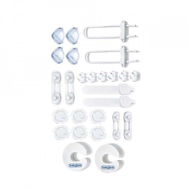Set 26 protectii pentru mobilier BabyJem Home Safety Kit JEMbj_083