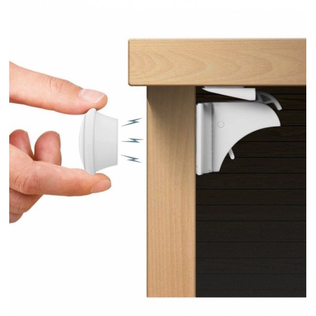 Set 3 sigurante magnetice pentru usi de dulapuri si sertare BabyJem JEMbj_632