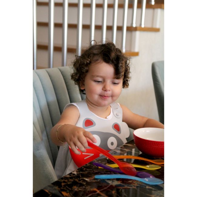 Baveta din silicon Soft Baby Bib (Culoare: Gri) JEMbj_6262