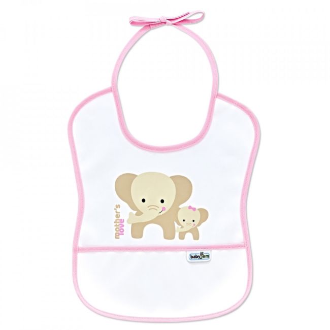 Baveta impermebila pentru copii BabyJem Small (Culoare: Bleu) JEMbj_0304