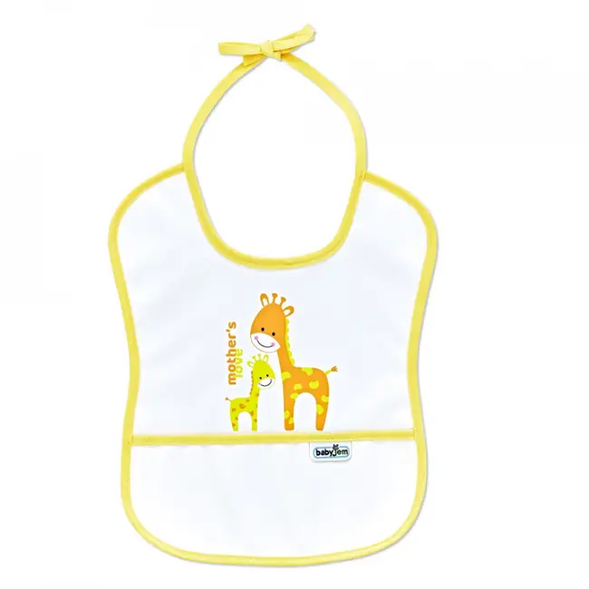 Baveta impermebila pentru copii BabyJem Small (Culoare: Galben) JEMbj_0303