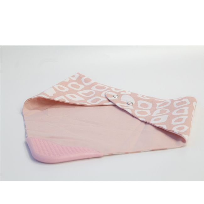 Baveta tip bandana cu jucarie dentitie (Culoare: Verde) JEMbj_6861