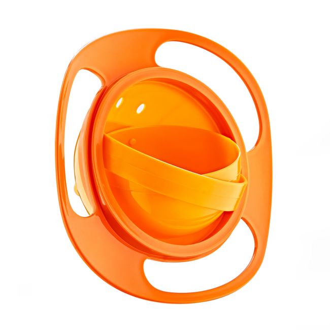 Bol multifunctional cu capac si rotire 360 grade Amazing Bowl (Culoare: Portocaliu) JEMbj_3501
