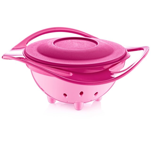 Bol multifunctional cu capac si rotire 360 grade Amazing Bowl (Culoare: Portocaliu) JEMbj_3501
