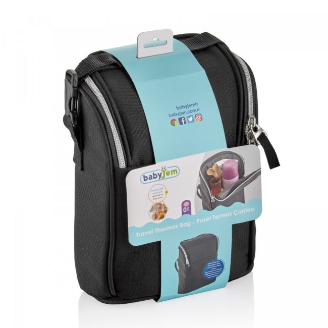 Geanta termoizolanta BabyJem Handy Travel Black JEMbj_634