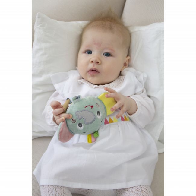 Jucarie pentru bebelusi BabyJem Elephant Toy (Culoare: Bleu) JEMbj_7022