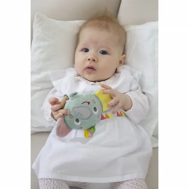 Jucarie pentru bebelusi BabyJem Elephant Toy (Culoare: Bleu) JEMbj_7022