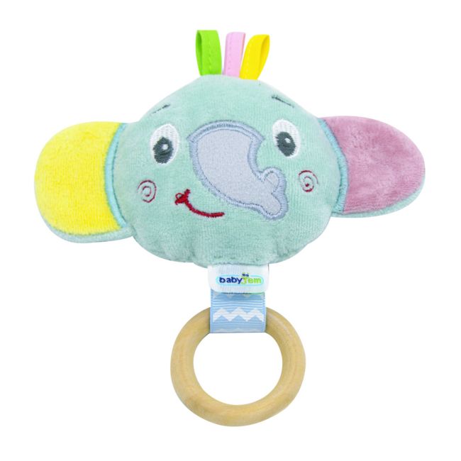 Jucarie pentru bebelusi BabyJem Elephant Toy (Culoare: Bleu) JEMbj_7022