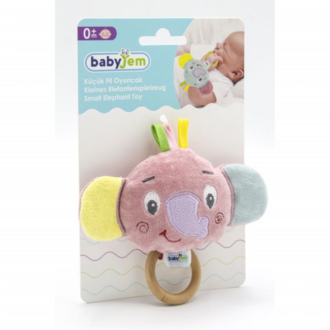 Jucarie pentru bebelusi BabyJem Elephant Toy (Culoare: Bleu) JEMbj_7022