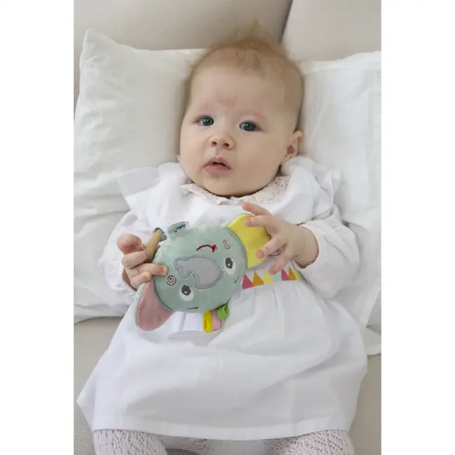 Jucarie pentru bebelusi BabyJem Elephant Toy (Culoare: Roz) JEMbj_7021