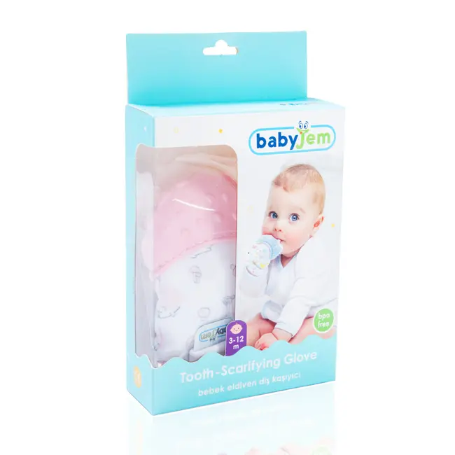 Manusa bebelusi pentru dentitie Scratch Gloves (Culoare: Roz) JEMbj_6121