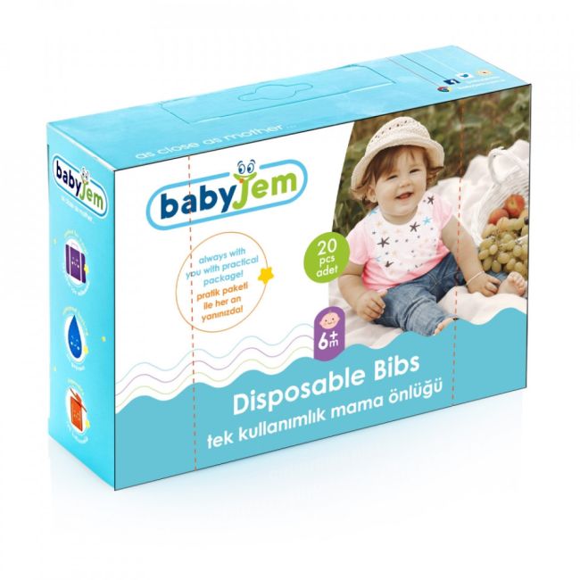Set 20 bavete de unica folosinta BabyJem JEMbj_106