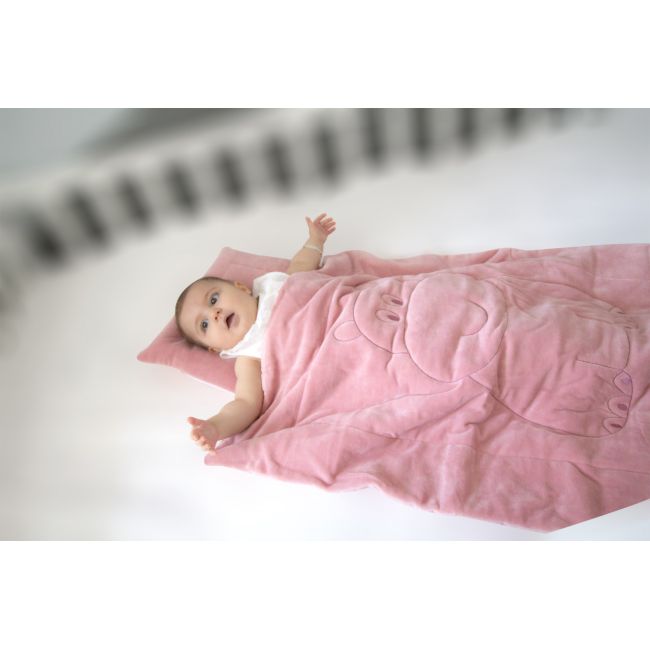 Set pernuta BabyJem Bear Green si paturica din plus (Culoare: Verde) JEMbj_6641
