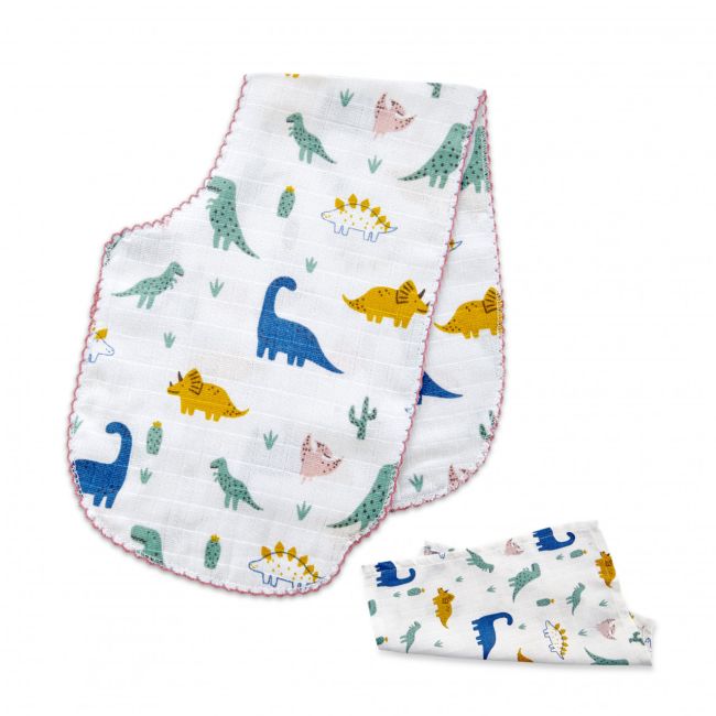 Set prosopel BabyJem pentru alaptare din muselina (Model: Inele colorate) JEMbj_3783