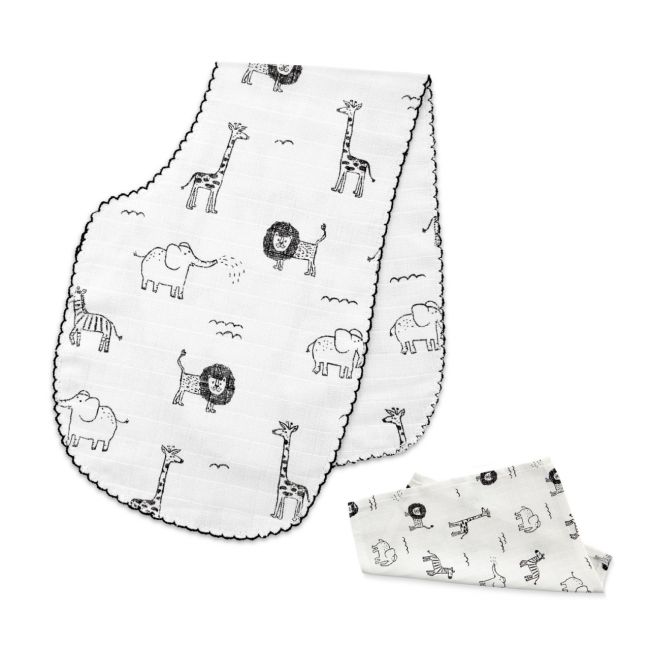 Set prosopel BabyJem pentru alaptare din muselina (Model: Inele colorate) JEMbj_3783